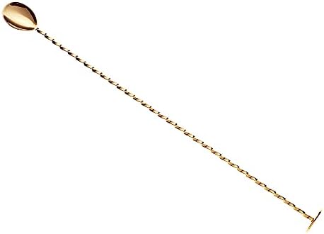 Barfly - M37019GD Barfly Muddle Bar Spoon, Muddler 15 3/4" (40 cm), Gold
