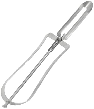 Professional Stainless Steel Peeler - Swivel Blade, Ergonomic Handle, Potato Eye Remover - Commercial Grade Vegetable Peeler for Potatoes, Carrots, Apples - Dishwasher Safe