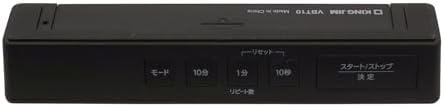 King Jim VBT10-BK Visual Bar Timer for Studying and Learning Kitchen with Magnet, Black