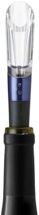 Rabbit Aerate and Preserve Wine Set, Wine/Champagne Sealer and Super Aerator (Blue), Standard