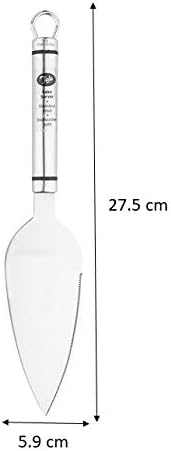 Tala Stainless Steel Cake Server, Cake Slicer and Pie Server with a Serrated Edge Perfect for Serving Cakes, Pies and Pizza's, 27.5 x 5.9 x 1.6 cm, Silver