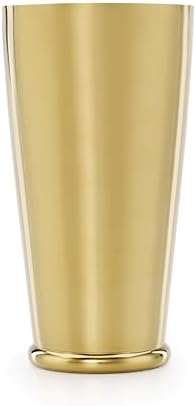 Barfly Cocktail Shaker with Weighted Bottom, Deluxe 28 oz, Antique Gold