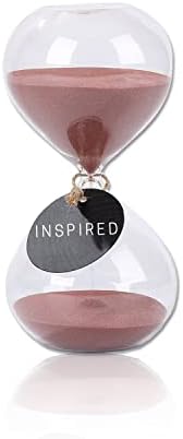 SWISSELITE Puff Sand Timer, Hourglass Sand Timers, Inspired Glass