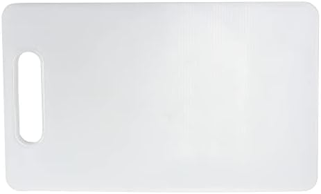 Chef Craft Basic Solid Plastic Cutting Board, 13 x 8 inch, White