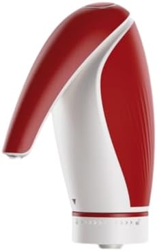 Electric Wine Aerator Pourer Rechargeable 3-in-1 Automatic Wine Decanter Dispenser Preserver Penguin Shape Gifts for Wine Lovers (Red)