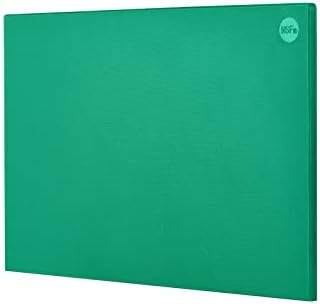 CURTA Cutting Boards for Kitchen, 18" x 12" x 0.5" Green Color Coded Plastic Chopping Board with Anti Slip Surface Dishwasher Safe