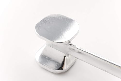 TrueCraftware-10-1/8" Meat Tenderizer Aluminum Head and Handle- Meat Tenderizer Hammer Dual-side Mallet for Kitchen