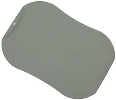 doblé Non-Scratch Flexible Cutting Board for Chopping, Scratch Free Juice Grooves with Easy Grip Handle, Non-Slip Dishwasher Safe for Kitchen (Khaki green, Small (11.2" x 7.8"))