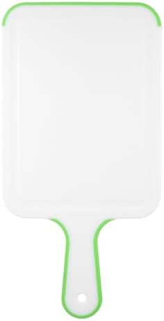 Cutting Board Plastic Chopping Board with Easy Grip Handle for Meat Veggies Fruits Kitchen White