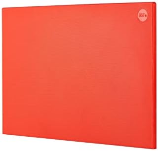 CURTA Cutting Boards for Kitchen, 30" x 18" x 0.5" Red Color Coded Plastic Commercial Chopping Board with Anti Slip Surface Dishwasher Safe