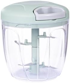 Onion Chopper, Vegetable, Garlic Kitchen Cutter with Container, Pull String Hand Manual Food Processor Mincer Shredder for Cutting Onions Chili Ginger Seasoning Food Chopper