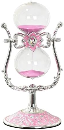 Sand Timer 30 Minutes,Hour Glass,Metal Vintage Hourglass,Hourglass Decor,for Home Decoration Office Desk Wedding Party Decor Kitchen Timer (U-Shaped, 30 Min)