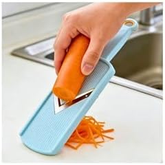 Japanese Handheld Mandoline Slicer – Green Cabbage & Lettuce Shredder for Salad, Fast Thin Slicing Vegetable Cutter, Safe Grip Kitchen Gadget for Quick Prep