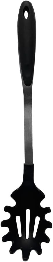 13" Curve Handle Nylon Pasta Server Spaghetti Fork Black