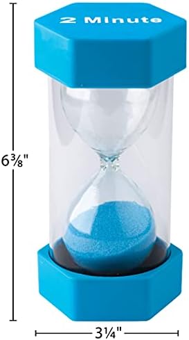 Teacher Created Resources 2 Minute Sand Timer - Large (20658), Multi, Blue