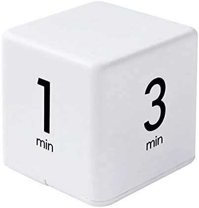 Feilifan Cube Timer, Productivity Cube Rotating Timer, 1-3-5-10 Minute