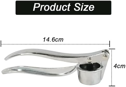 Armo® Stainless Steel Garlic Press Mincer Crusher Tool Professional Garlic Press Garlic Chopper Metal Garlic Crusher