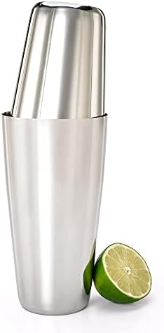 Barfly Superfly Tin Set Cocktail Shaker, (18 oz and 28 oz), Heavyweight Stainless, (M37161)