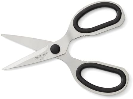 Ergo Chef All Purpose Kitchen Shears, Premium Heavy Duty Stainless-Steel Scissors, Ultra Sharp Multi-Function Poultry, Fish, Meat, Vegetables, Herbs, Plastic Packaging Come Apart Easy Cleaning