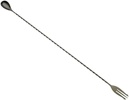 Barfly Bar Spoon, Fork End 19 5/8" (50.0 Cm), Gun Metal Black