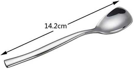 Stainless Steel Ice Cream Spoons, Dessert Spoons Set, 6 Pieces
