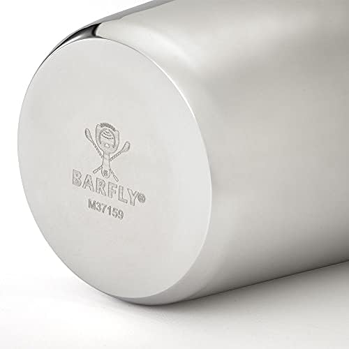 Barfly Superfly Tin, 18 OZ Cocktail Shaker, Small (532 ml), Heavyweight Stainless, (M37159)