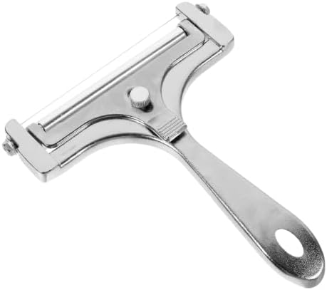 Luxshiny Adjustable Stainless Steel Cheese Slicer Hand Held Cheese Cutter and Butter Slicer Kitchen Slicing Tool
