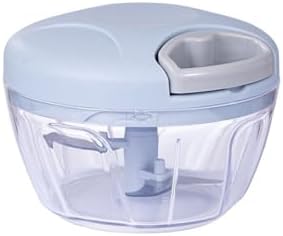 Onion Chopper, Vegetable, Garlic Kitchen Cutter with Container, Pull String Hand Manual Food Processor Mincer Shredder for Cutting Onions Chili Ginger Seasoning Food Chopper