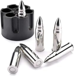 Stainless Steel Whiskey Chilling Bullet Set, 6 Pieces