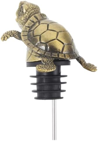 IMIKEYA Sea Turtle Wine Aerator Pourer Spout - Antique Animal Bar Liquors Bottle Pourer Wine Bottle Topper Wine Decanter Creative Wine for Whiskey