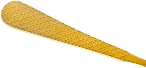 Barfly 13.2-inch Diamond Lattice Etch Bar Spoon, Gold Plated