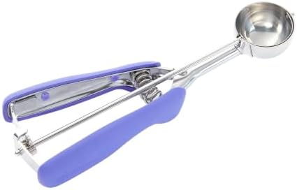 Restaurantware Ice Cream Scoop 1 Case 0.86 oz Stainless Steel Portioner Commercial Kitchen Tool Comfortable Grip Dishwasher-Safe Spring-Loaded Handle