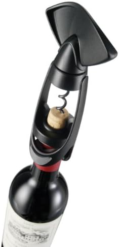 Vacu Vin Twister Corkscrew with Bottle Grip - Black
