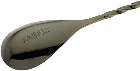 Barfly Bar Spoon, Standard 13 3/16" (33.5 Cm), Gun Metal Black