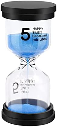 Sand Timer, Sand Timers Colorful 5 Minutes Sandglass Timer with Protective Cover for Classroom Home Office Cooking