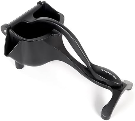 Lemon Sqeeuzer Handheld Manual Juicer - Citrus Press Squeezer for Fresh Orange, Lemon, Lime, Pomegranate Juice - Durable Heavy Duty Aluminum Alloy Lemon Squeezer in Stylish Matte Black