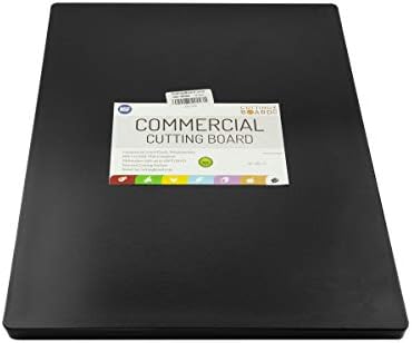 Thick Black Cutting Board 24x18 Extra Large 1" HDPP Plastic for Restaurants and Professional Kitchens, NSF Stamped - 13 lb