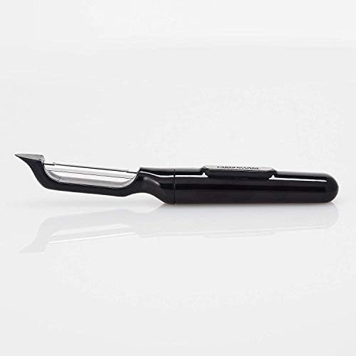 Farberware Pro Euro Vegetable Peeler with Ergonomic Handle, Razor-Sharp Stainless Steel Blade, Built-In Bud Remover, Dishwasher Safe - Potato Peeler for Kitchen
