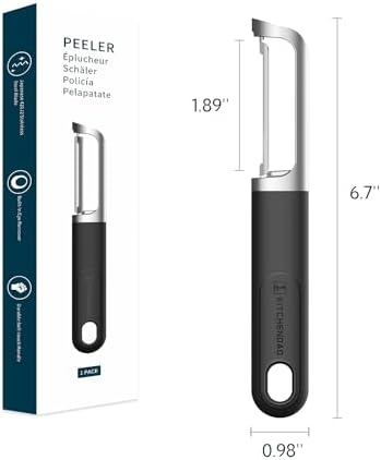 KITCHENDAO Swivel Vegetable Potato Peeler for Kitchen, Japanese 420J2 Stainless Steel Sharp Blade
