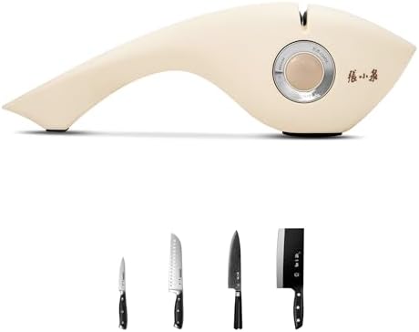 3‑Stage Manual Kitchen Knife Sharpener, Diamond & Ceramic Blade Sharpener