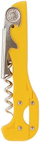 Franmara Boomerang Two-Step Corkscrew Wine Opener with Built-In Foil Cutter and Bottle Opener - Yellow
