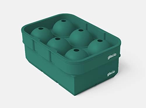 Silicone Ice Cube Trays with Lids, Large 2 Inch Cubes & Spheres Set