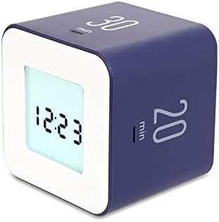 mooas Multi Clock Time Cube Timer, Alarm, Backlight, Productivity (Violet)