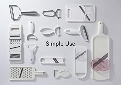 Pearl Metal Simple Use CC-1601 Peeler, Cabbage, Julienne Seration, Gizzard Blade, Stainless Steel, Dishwasher Safe, Made in Japan