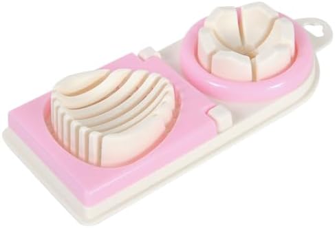 PRETYZOOM Multifunction Egg Cutter with Stainless Steel Wires 3 Slice Modes Hard Boiled Egg Slicer and Peeler Kitchen Gadget for Fruit and Vegetable Cutting 8-Inch Compact Design