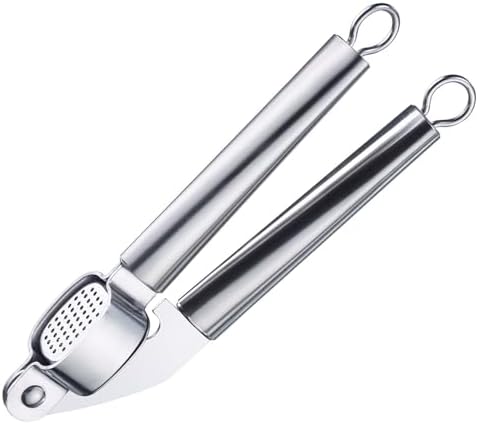 Westmark 18362270 Stainless Steel Garlic Press, Does It Right the First Time, Silver/Gray
