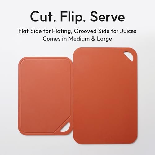 TPU Flexible Scratch Resistant Cutting Board (Brick, Large, 1, 1)