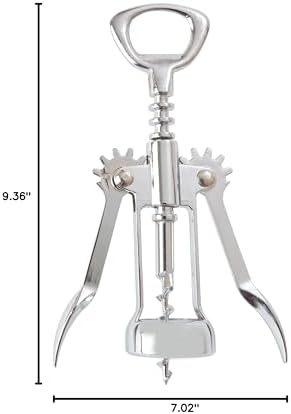 Lever Bottle Opener Corkscrew with crown bottle opener top. by Unknown