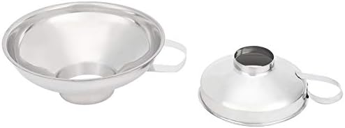 Stainless Steel Wide Mouth Funnel Cup , 2Pcs Canning Funnel , Food Jar Funnel Set for Kitchen Filling Bottles Household , 2Pcs Canning Funnel , Stainless Steel Wide Mouth Fufunnel cup kitchen wide mo