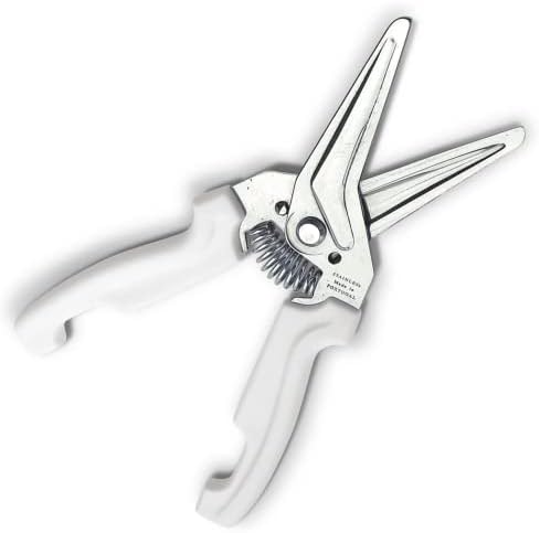 JERO Spring Assisted Stainless Steel Kitchen Shears with Holder - Perfect Kitchen Scissors For Herbs, Floral Trimming, Crafting and Kitchen Use - Made In Portgual - Ideal Gift For Chef Or Butcher